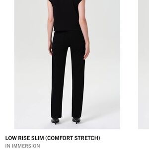L'AGENCE Black Straight Leg Pants